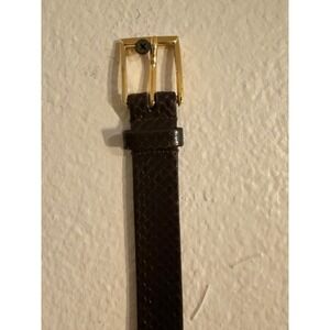 Christopher Hayes belt made in Taiwan  snakeskin 42